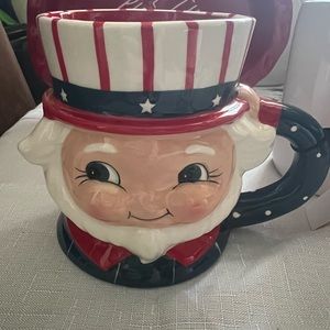NWT Johanna Parker Uncle Sam mug